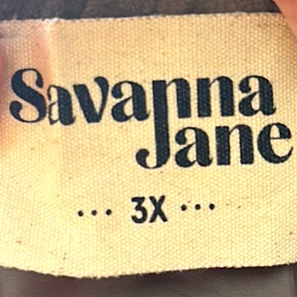 Savannah Jane size 3X sage green floral embroidered skirt with rear zipper - Picture 4 of 6